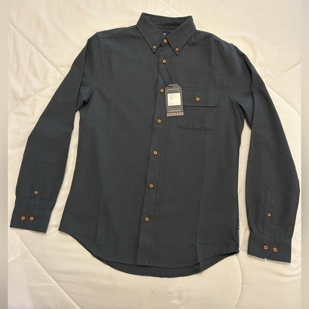 Ben Sherman Grey Men’s S Casual Button Down Shirt NWT
